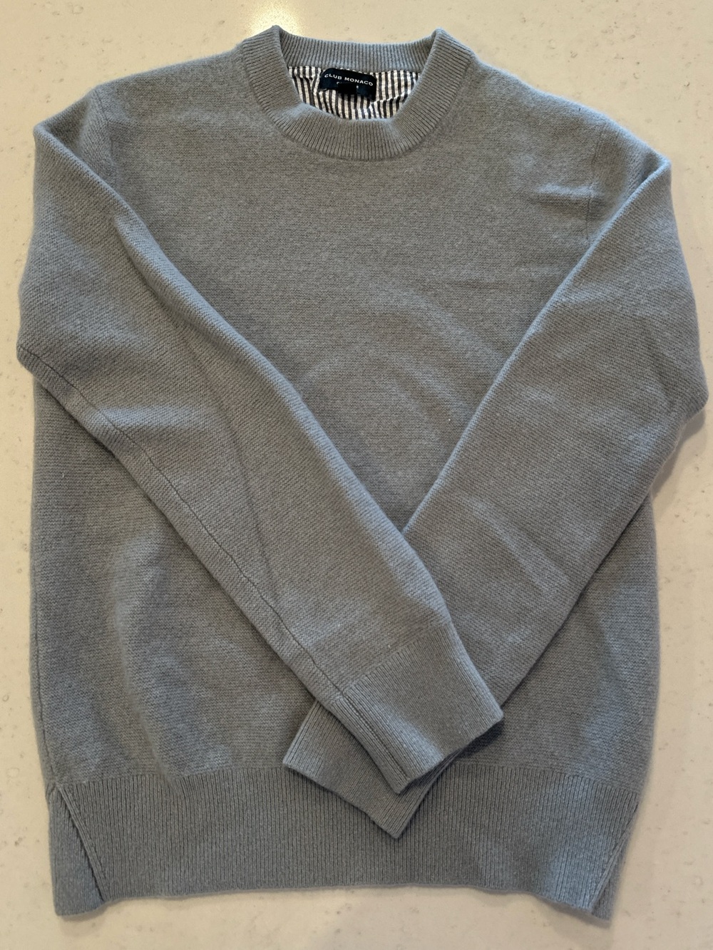 Club Monaco Gray 100% Cashmere Pullover Sweater Small Premium Designer Casual